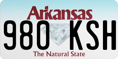 AR license plate 980KSH