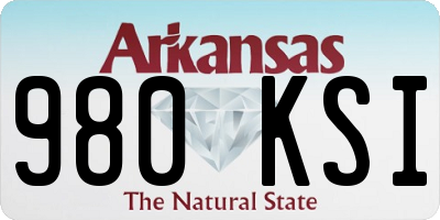 AR license plate 980KSI