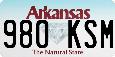 AR license plate 980KSM