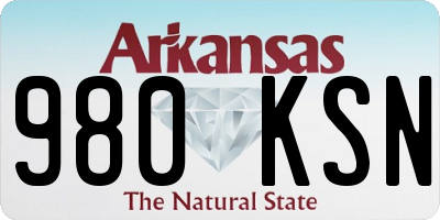 AR license plate 980KSN