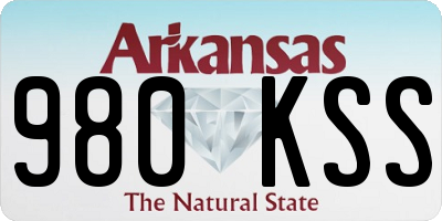 AR license plate 980KSS
