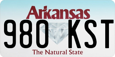 AR license plate 980KST