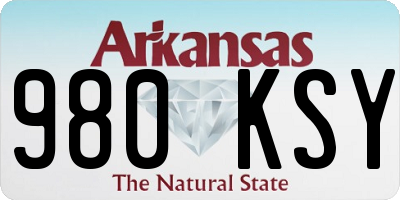 AR license plate 980KSY