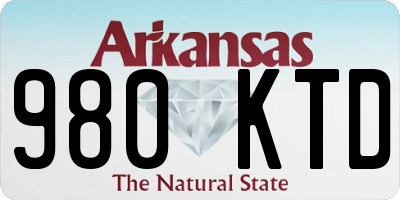 AR license plate 980KTD