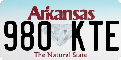 AR license plate 980KTE