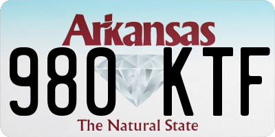 AR license plate 980KTF