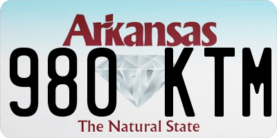 AR license plate 980KTM