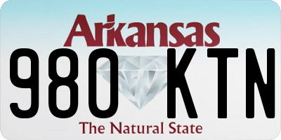 AR license plate 980KTN