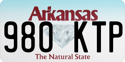 AR license plate 980KTP