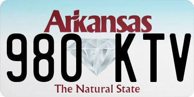 AR license plate 980KTV