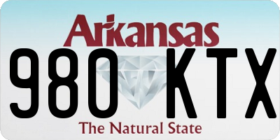 AR license plate 980KTX