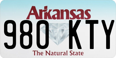 AR license plate 980KTY