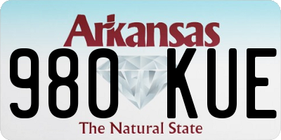 AR license plate 980KUE