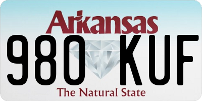 AR license plate 980KUF