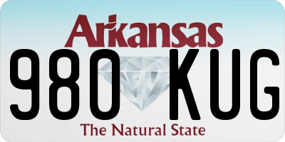 AR license plate 980KUG