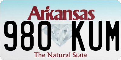 AR license plate 980KUM
