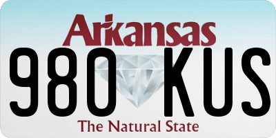 AR license plate 980KUS