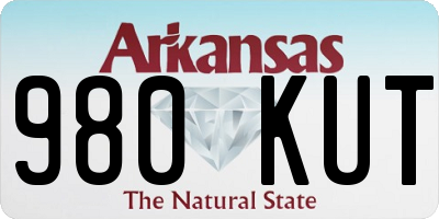 AR license plate 980KUT