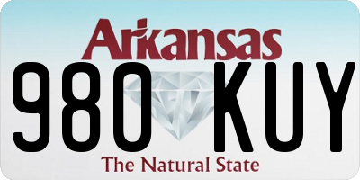 AR license plate 980KUY