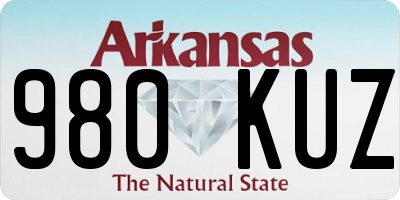 AR license plate 980KUZ