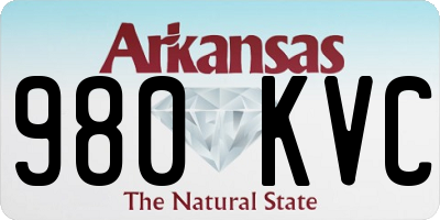 AR license plate 980KVC