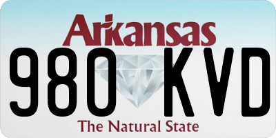 AR license plate 980KVD