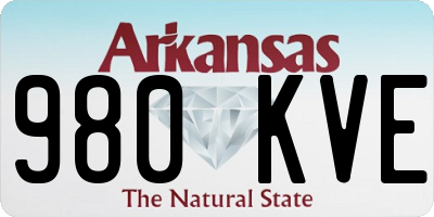 AR license plate 980KVE