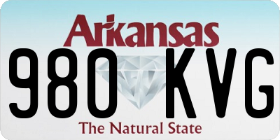 AR license plate 980KVG
