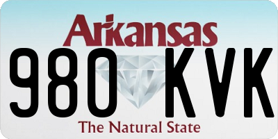 AR license plate 980KVK