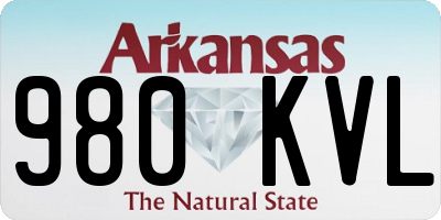 AR license plate 980KVL