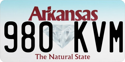 AR license plate 980KVM