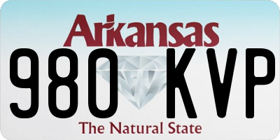 AR license plate 980KVP
