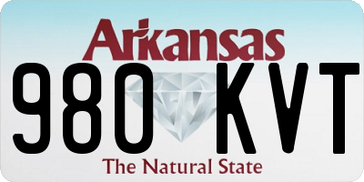 AR license plate 980KVT