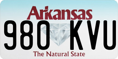 AR license plate 980KVU