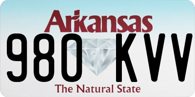 AR license plate 980KVV