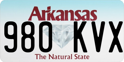 AR license plate 980KVX