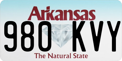 AR license plate 980KVY