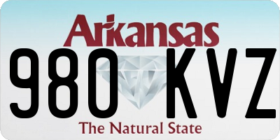 AR license plate 980KVZ