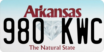 AR license plate 980KWC