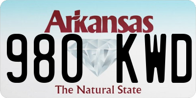 AR license plate 980KWD