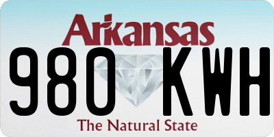 AR license plate 980KWH