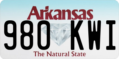 AR license plate 980KWI