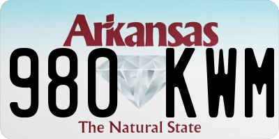 AR license plate 980KWM