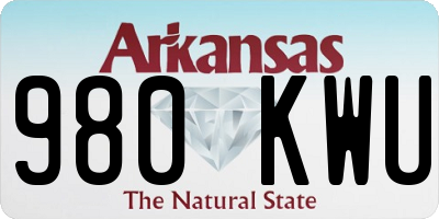 AR license plate 980KWU