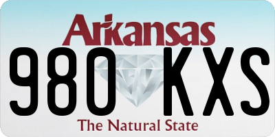 AR license plate 980KXS