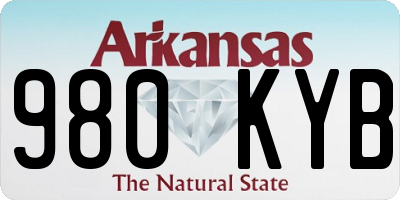 AR license plate 980KYB