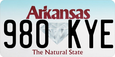AR license plate 980KYE
