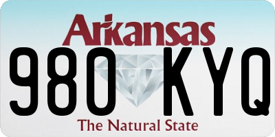 AR license plate 980KYQ