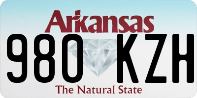AR license plate 980KZH