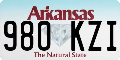 AR license plate 980KZI